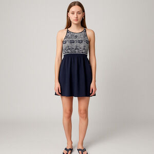 Solitaire Black Open Back Dress